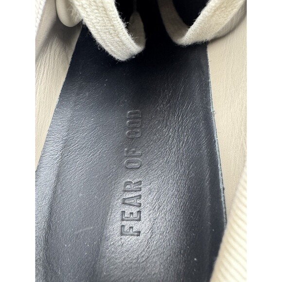 FEAR OF GOD 101 BACKLESS OFF WHITE CANVAS TRAINERS SNEAKERS EU 38 7US - Picture 9 of 16